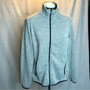 Eddie Bauer full zip sweater fleece jacket.